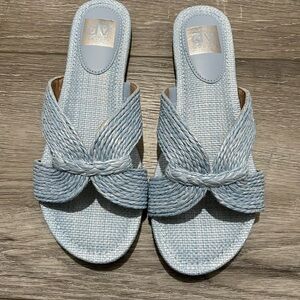 NWT Dolce Vita Light Blue Woven Sandals (8)